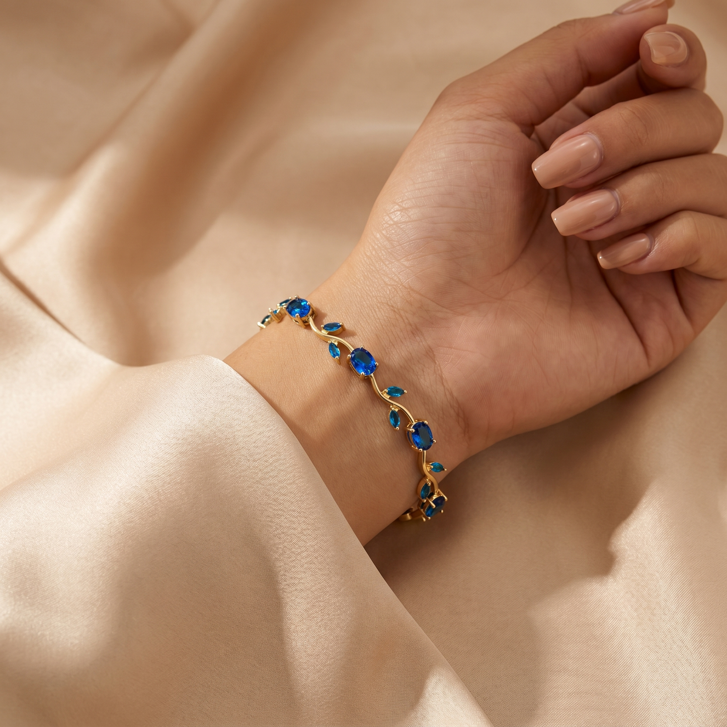 Ring Watch + Tulip Floral Bracelet Combo