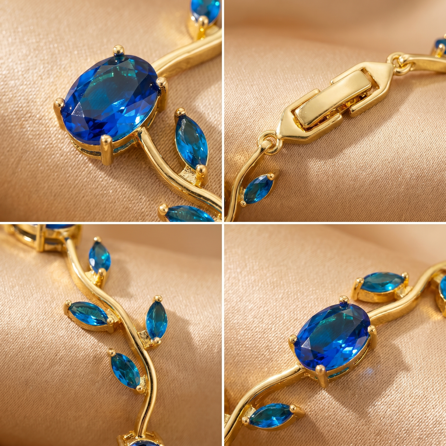 Ring Watch + Tulip Floral Bracelet Combo