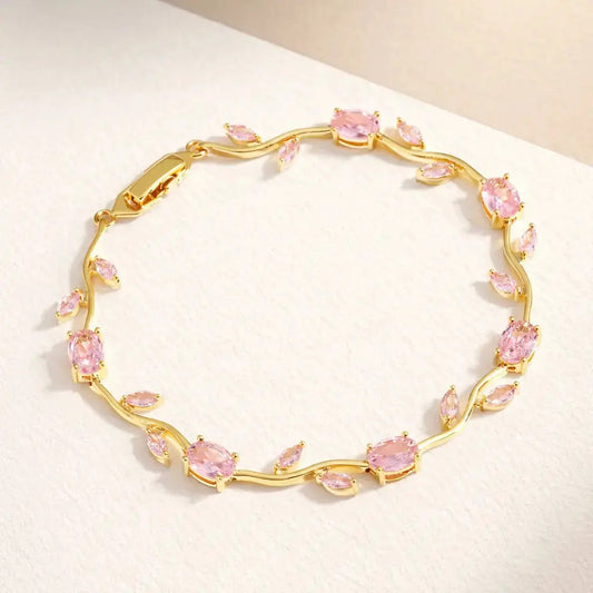 Tulip Floral Bracelet -18K Coquette Flower Bracelet
